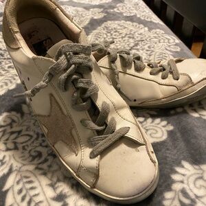White and Gray Star Sneakers
